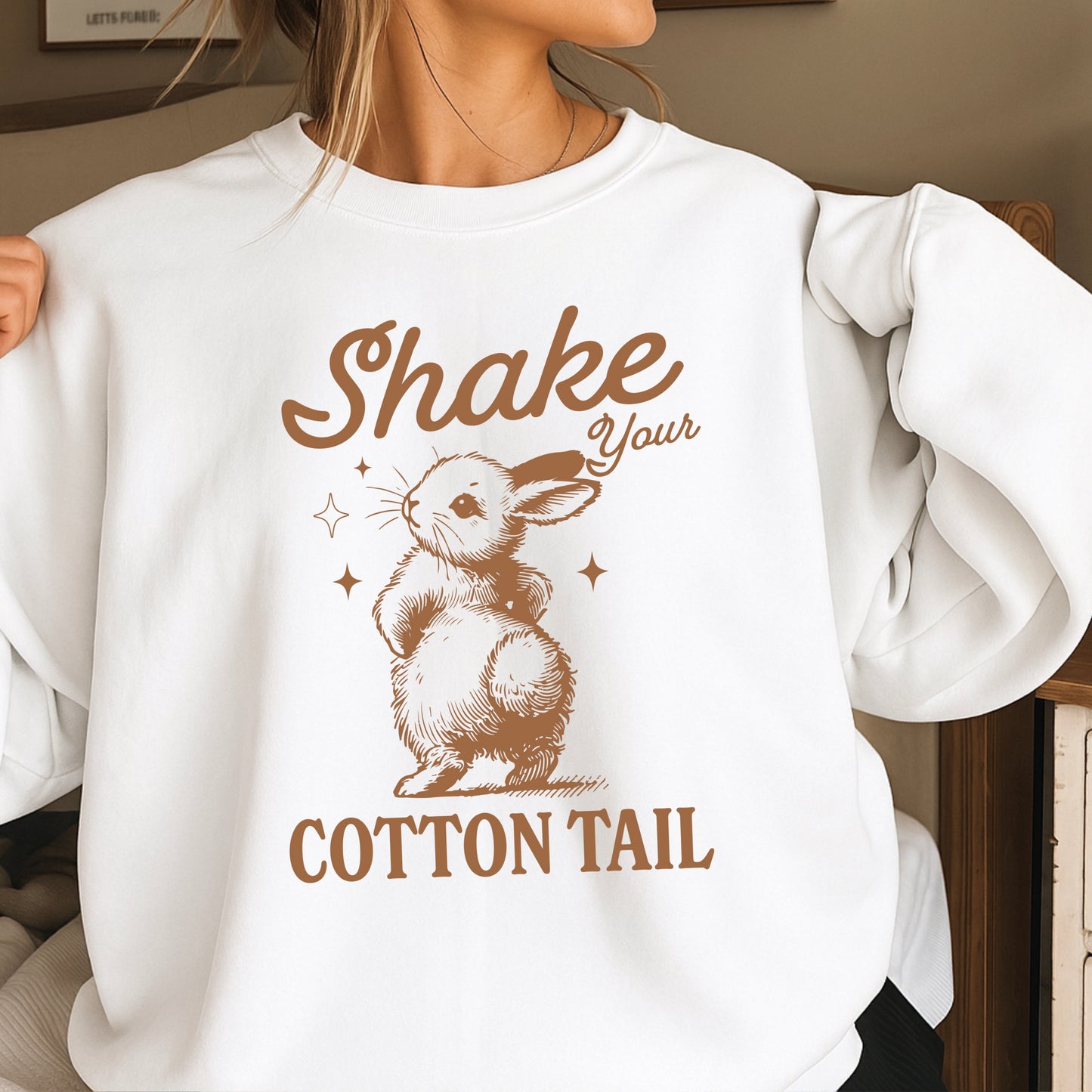 Shake Your Cotton Tail Easter Crewneck Sweatshirt