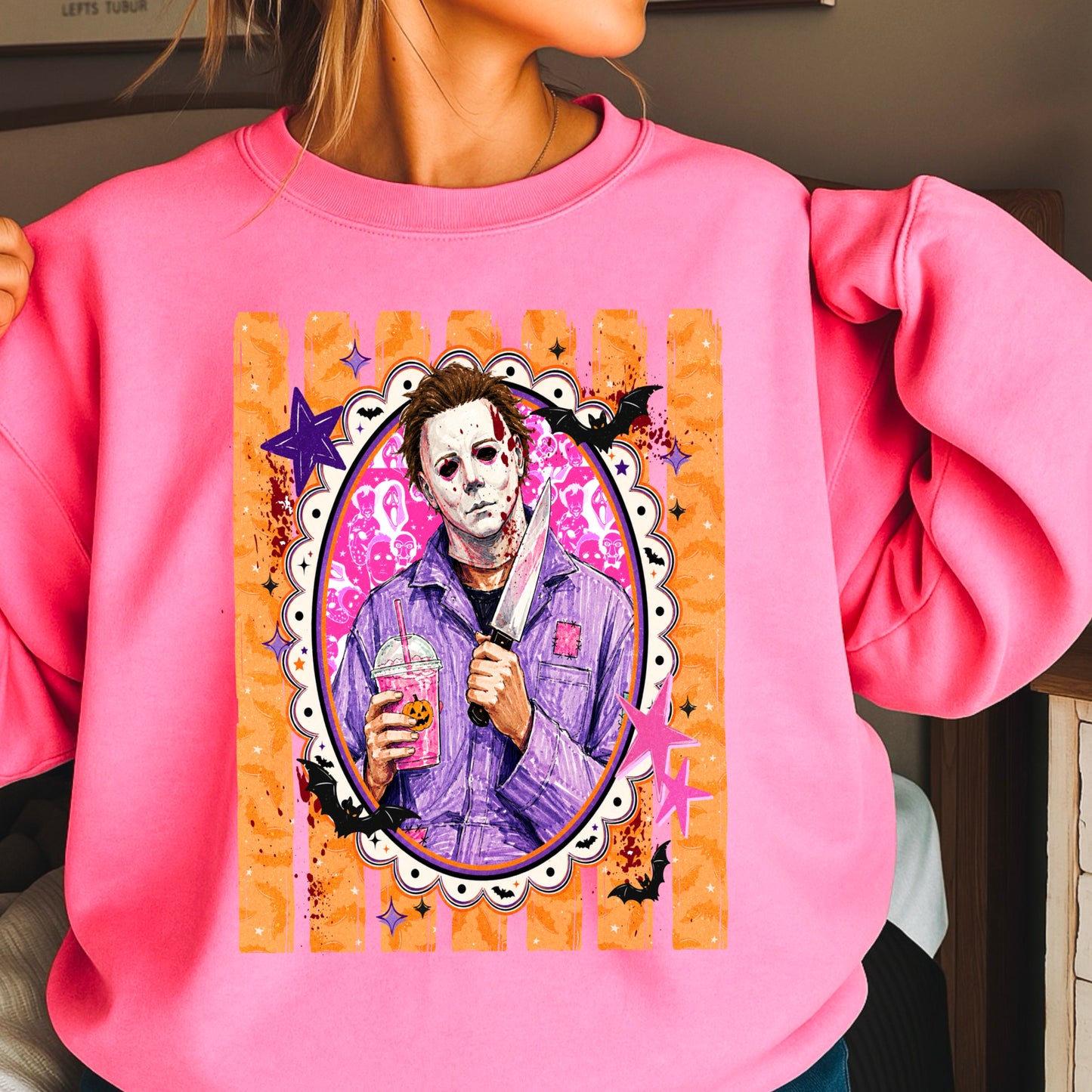 Horror Film Character Crewneck Sweatshirt