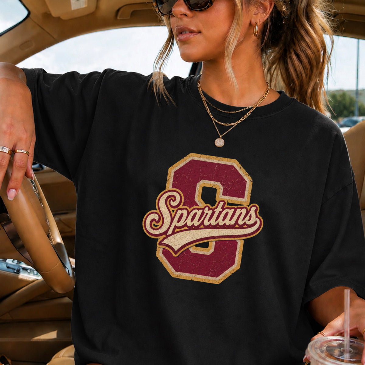 Spartans Comfort Color Graphic Tee