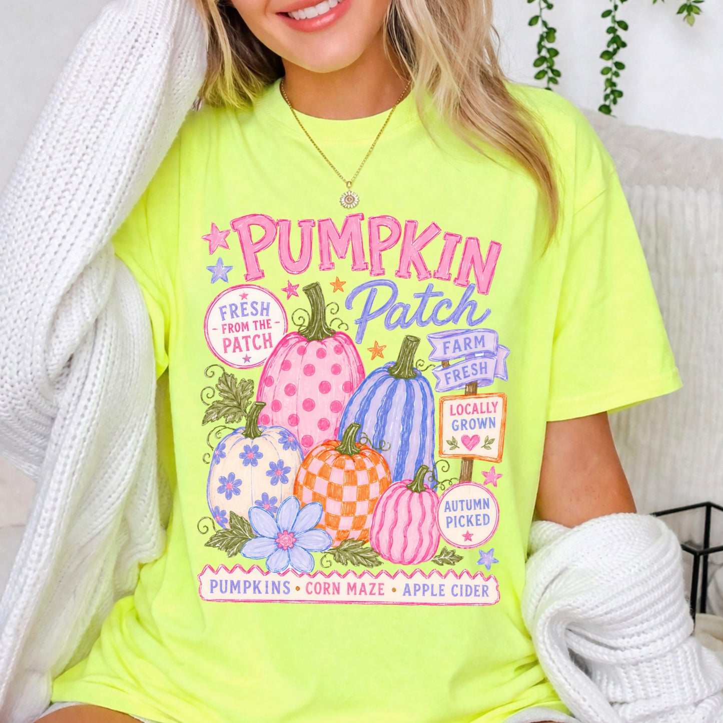 Pumpkin Patch Comfort Color Graphic Tee