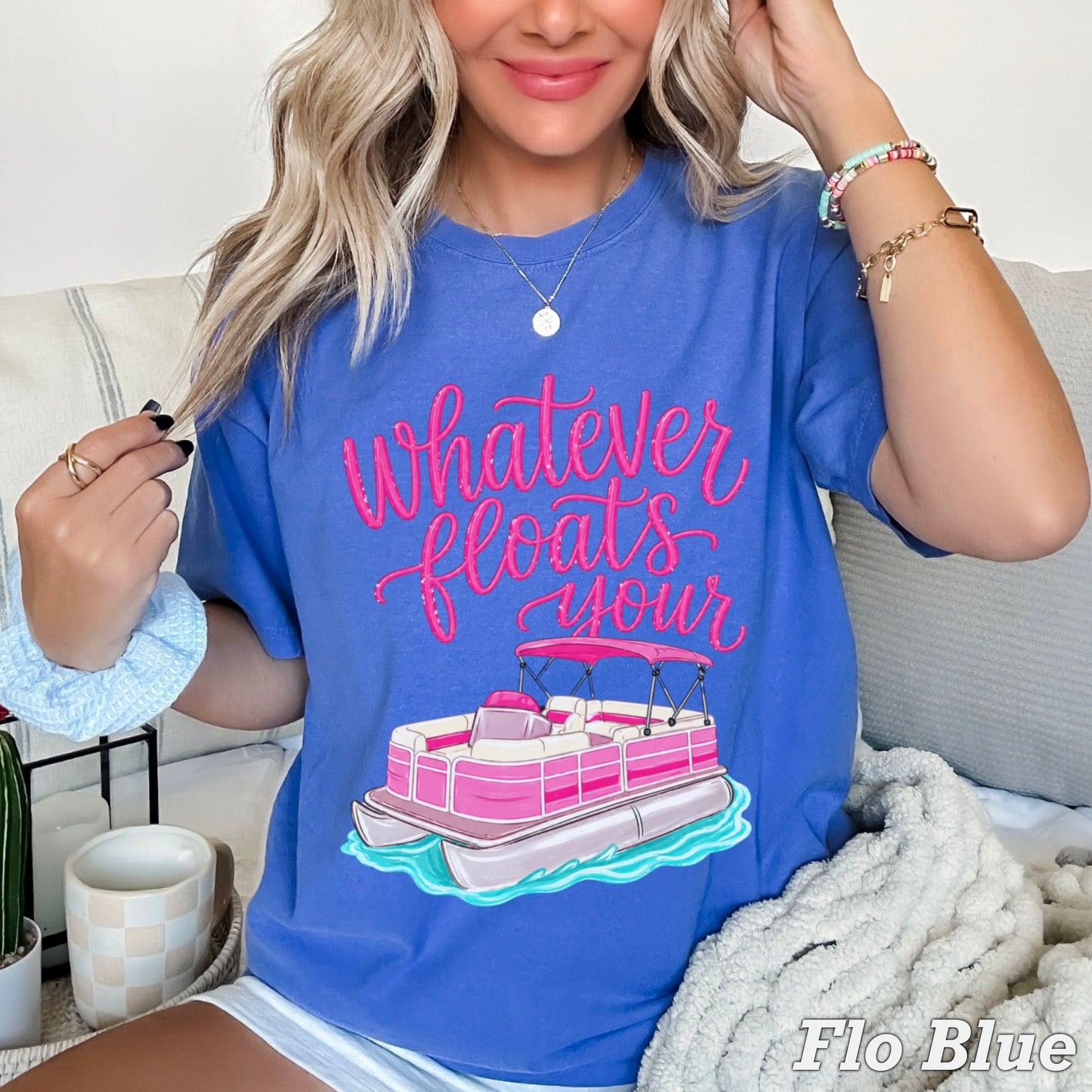 Whatever Floats Your Boat Comfort Color Graphic Tee