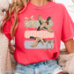 Mallard Ducks & Bows Comfort Color Graphic Tee