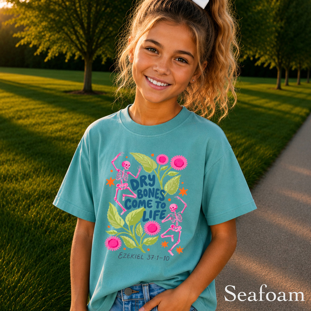 Dry Bones Come To Life Youth Comfort Color Christian T-Shirt