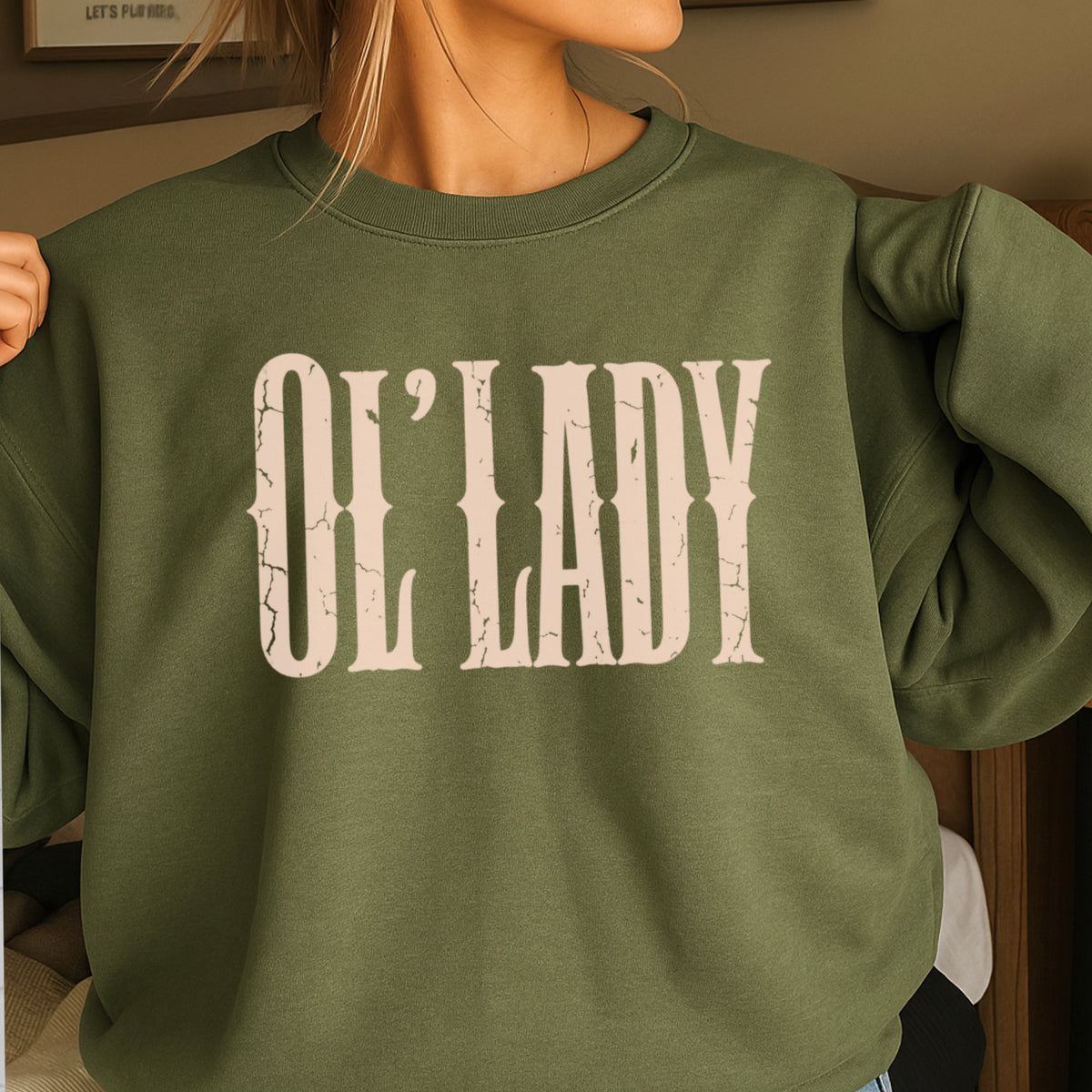 Ol’ Lady Crewneck Sweatshirt