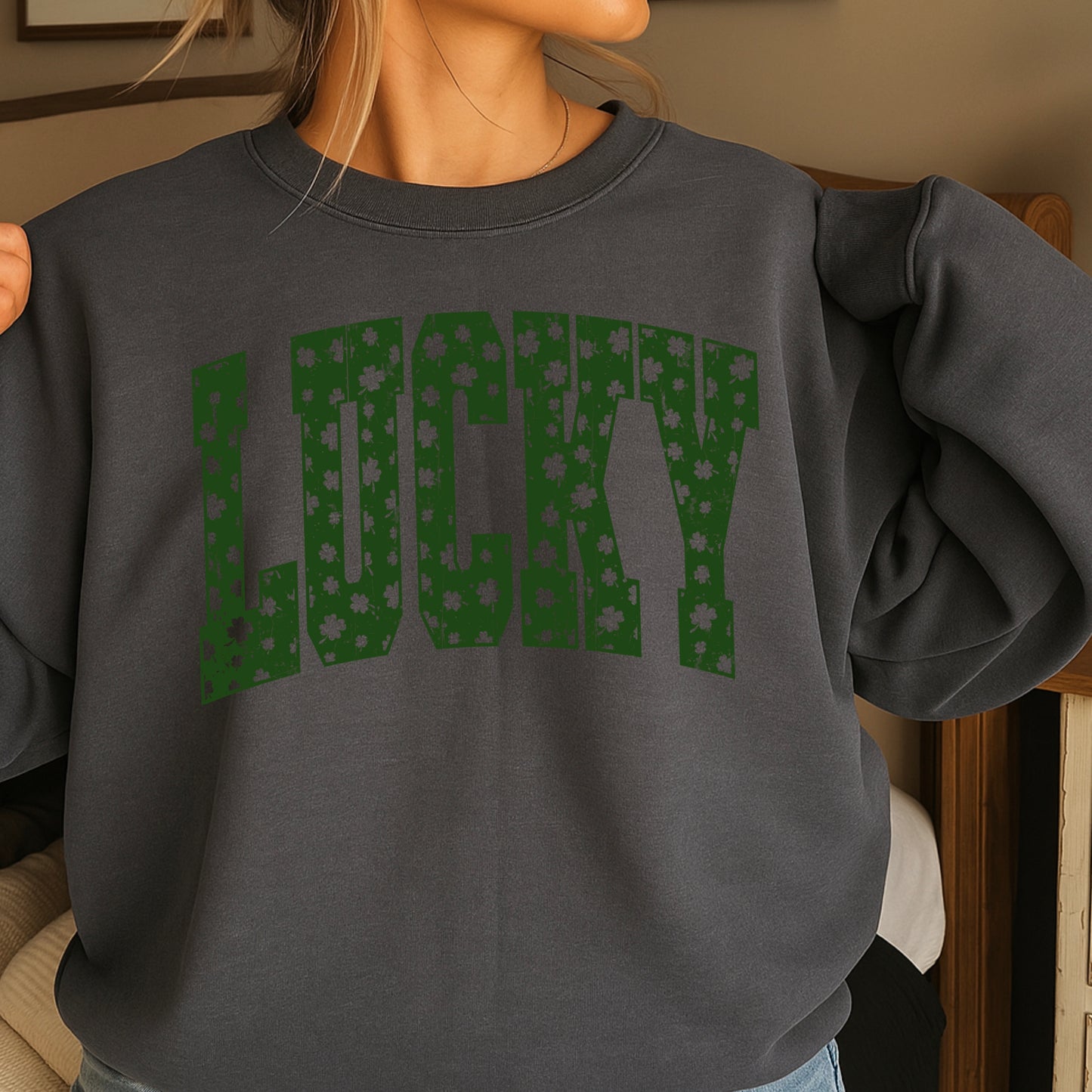 Lucky St. Patrick’s Day Crewneck Sweatshirt