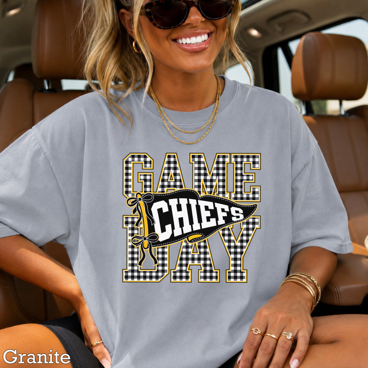 Chiefs Comfort Color Graphic Tee