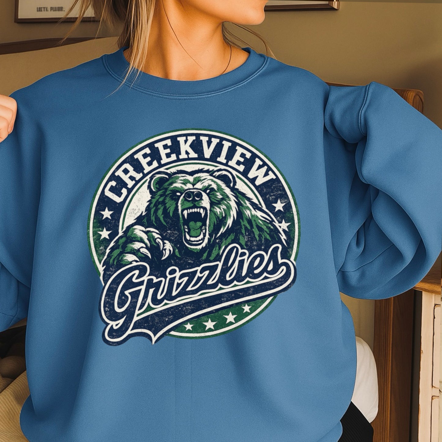 Creekview Grizzlies Crewneck Sweatshirt