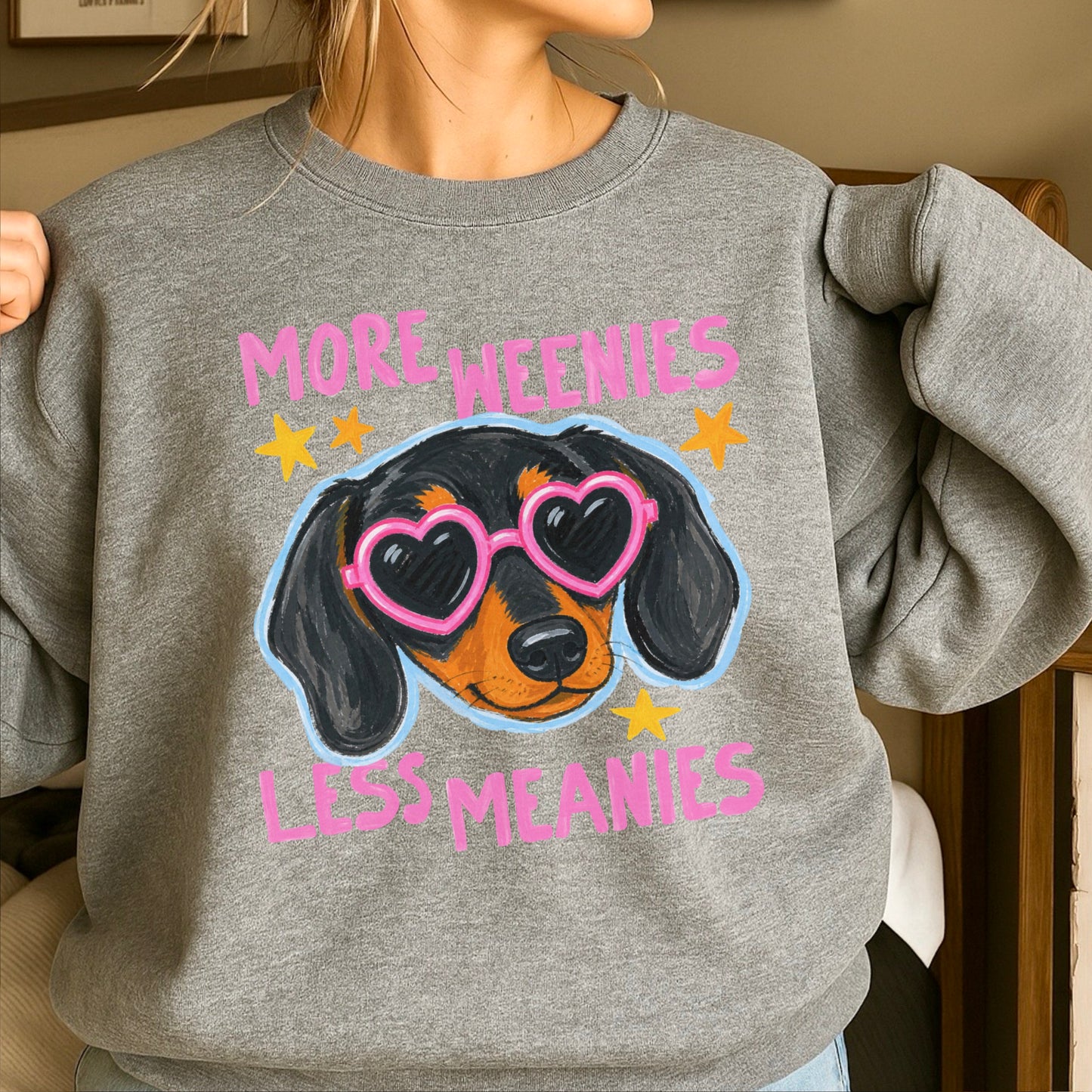 More Weenies Less Meanies Crewneck Sweatshirt