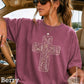 Camo Cross Christian Comfort Color Graphic Tee