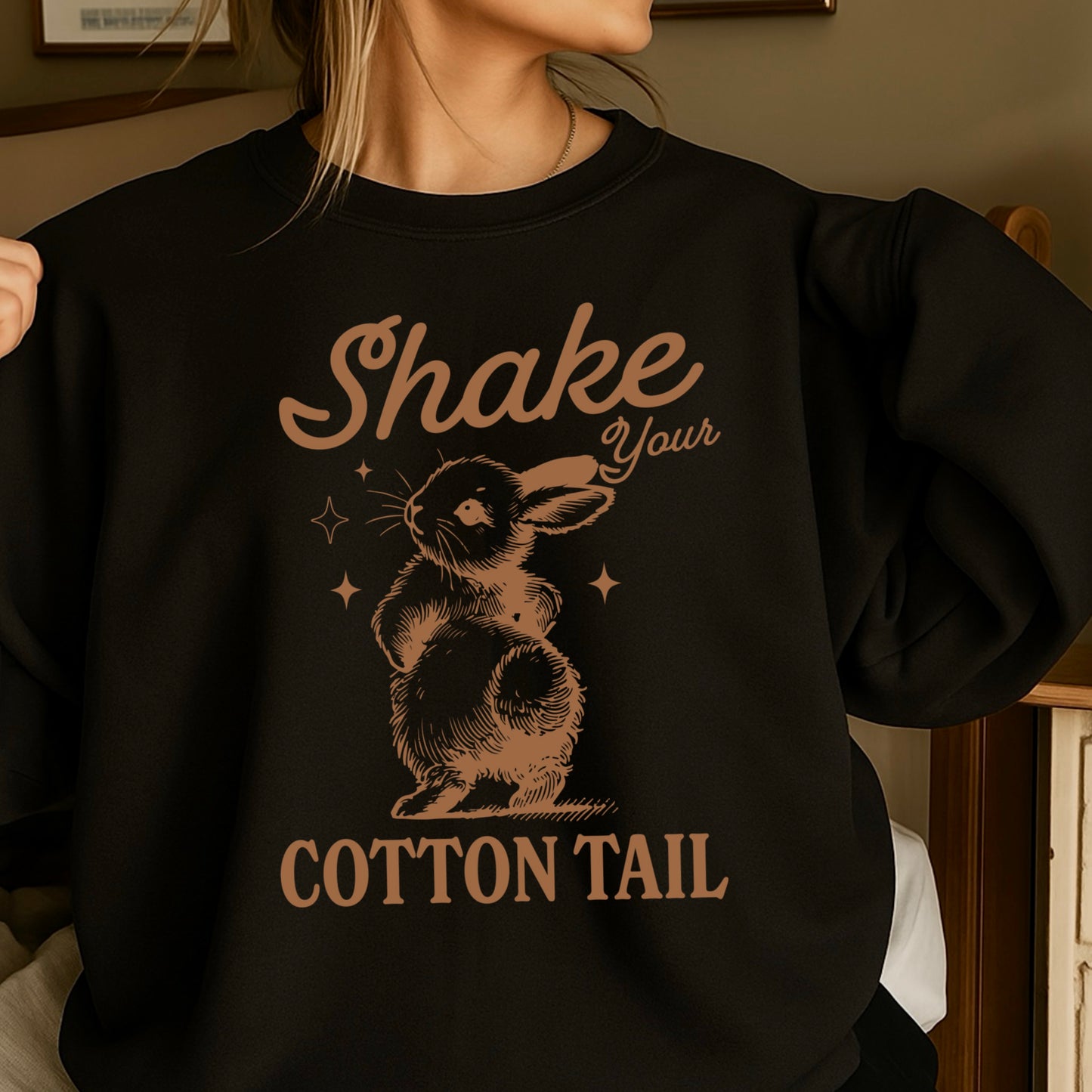 Shake Your Cotton Tail Easter Crewneck Sweatshirt