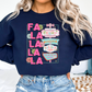 Fa La La Graphic Crewneck Sweatshirt