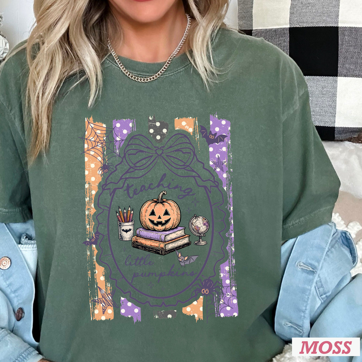 Teaching Little Pumpkins Comfort Color Graphic Tee
