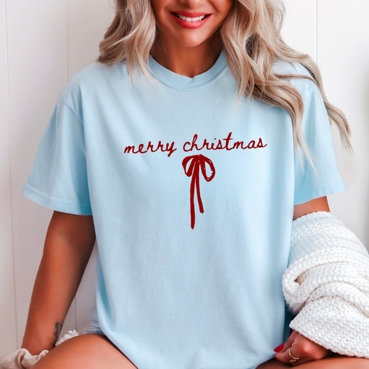 Merry Christmas Comfort Color Graphic Tee