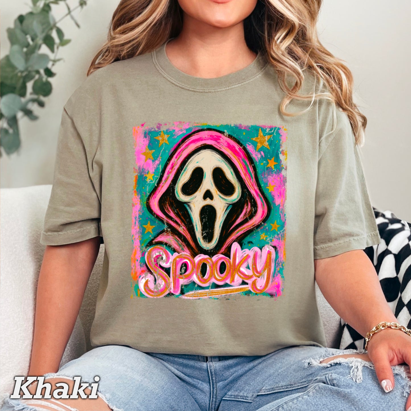 Spooky Floral Comfort Color Graphic Tee