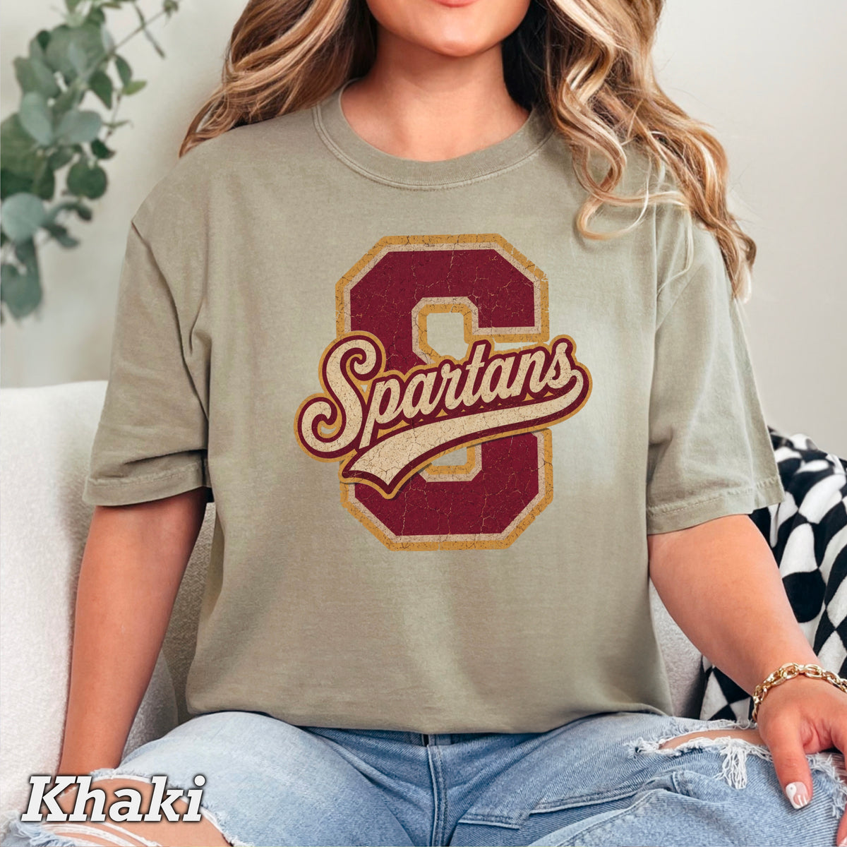 Spartans Comfort Color Graphic Tee