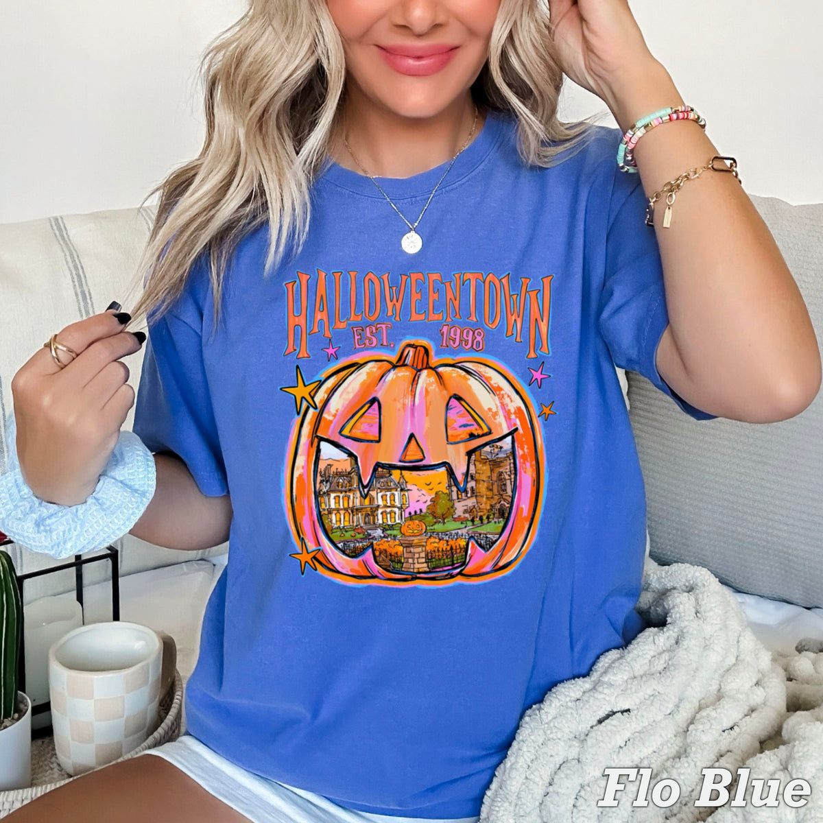 Halloween Town Comfort Color Graphic Tee