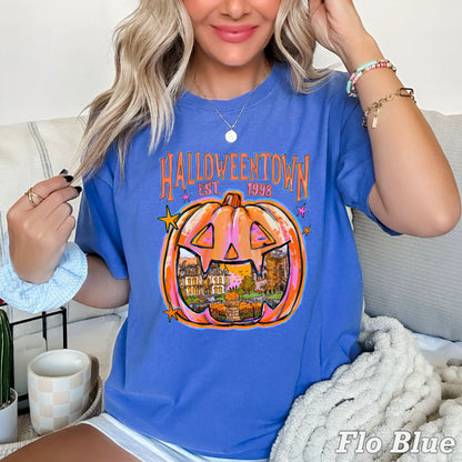 Halloween Town Comfort Color Graphic Tee