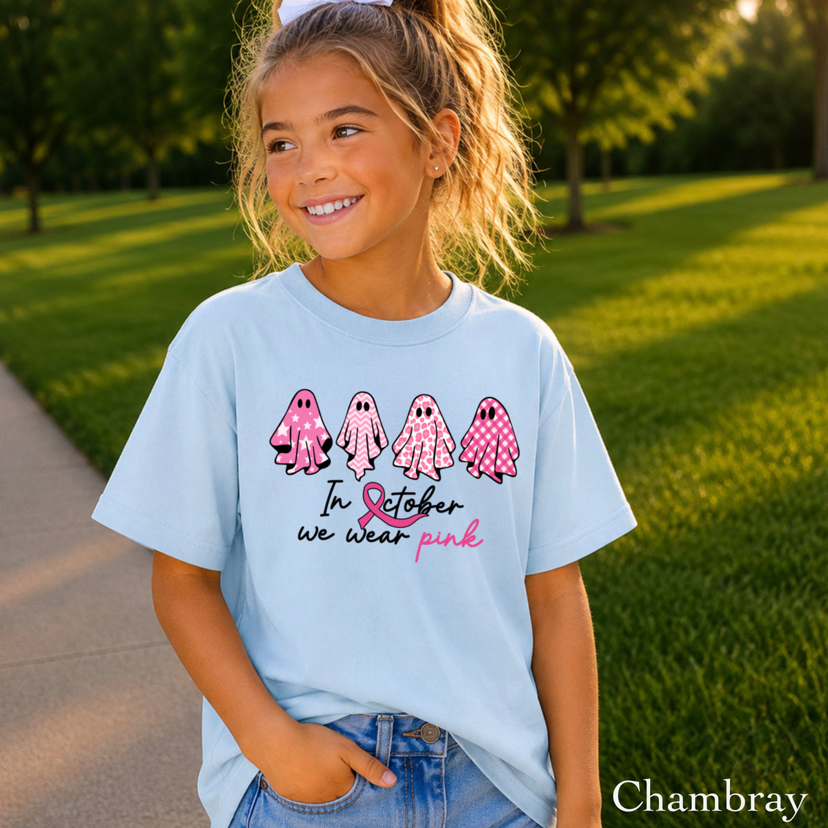 On Wednesdays We Wear Pink Youth Comfort Color T-Shirt