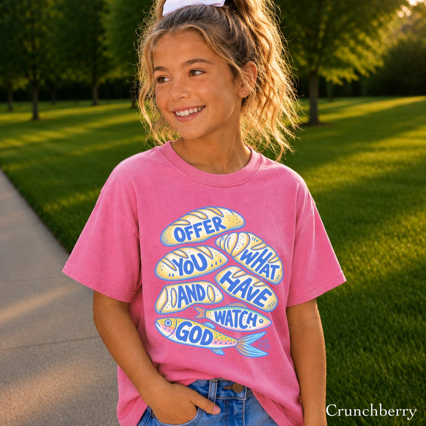 Offer What You Have And Watch God Youth Comfort Color T-Shirt