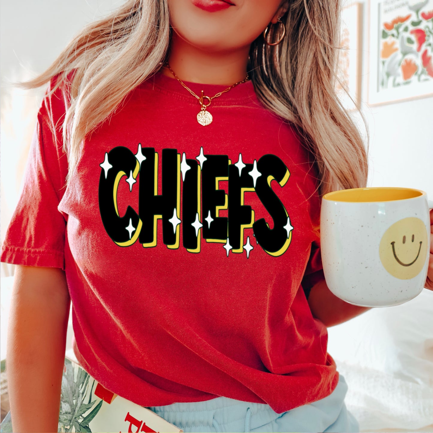 Chiefs  Comfort Color Graphic Tee