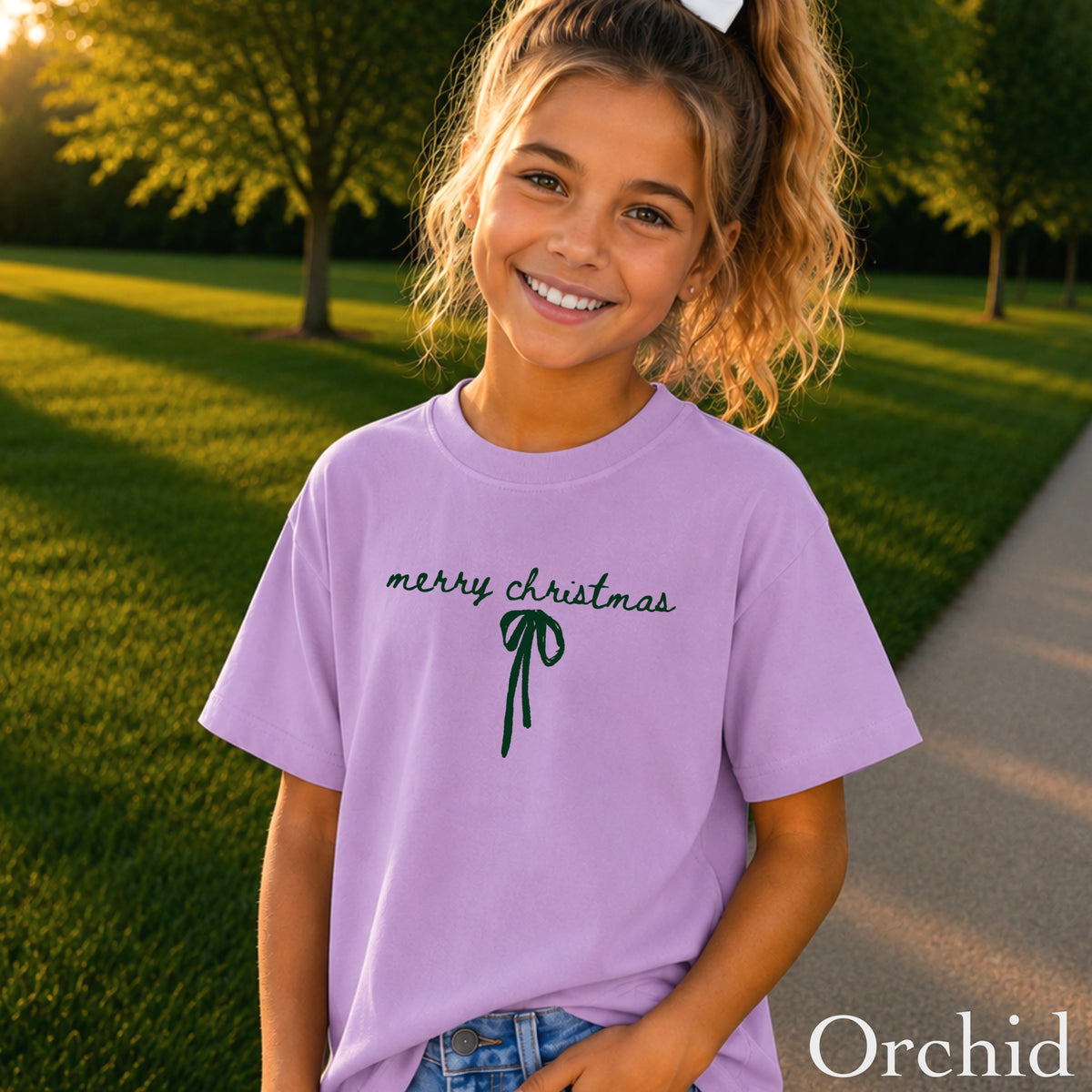 Merry Christmas Youth Comfort Color T-Shirt
