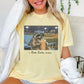 I Live Here Now Raccoon Baseball Comfort Color Graphic Tee