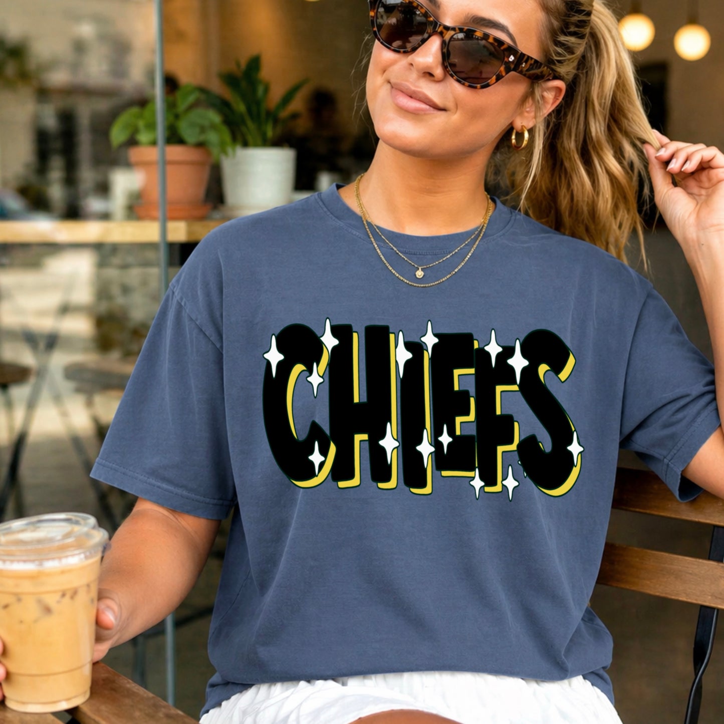 Chiefs  Comfort Color Graphic Tee