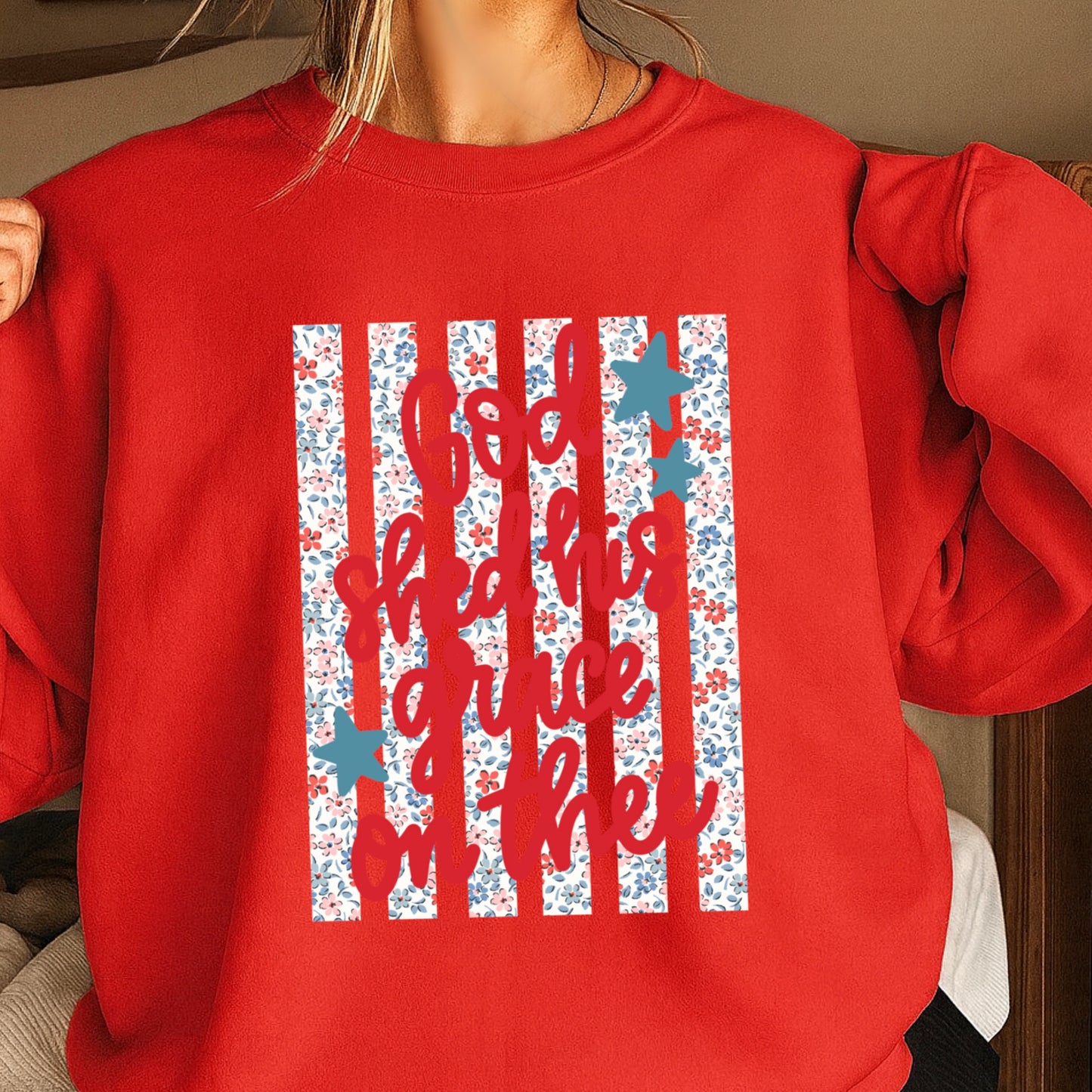 God Shed His Grace On Thee Crewneck Sweatshirt