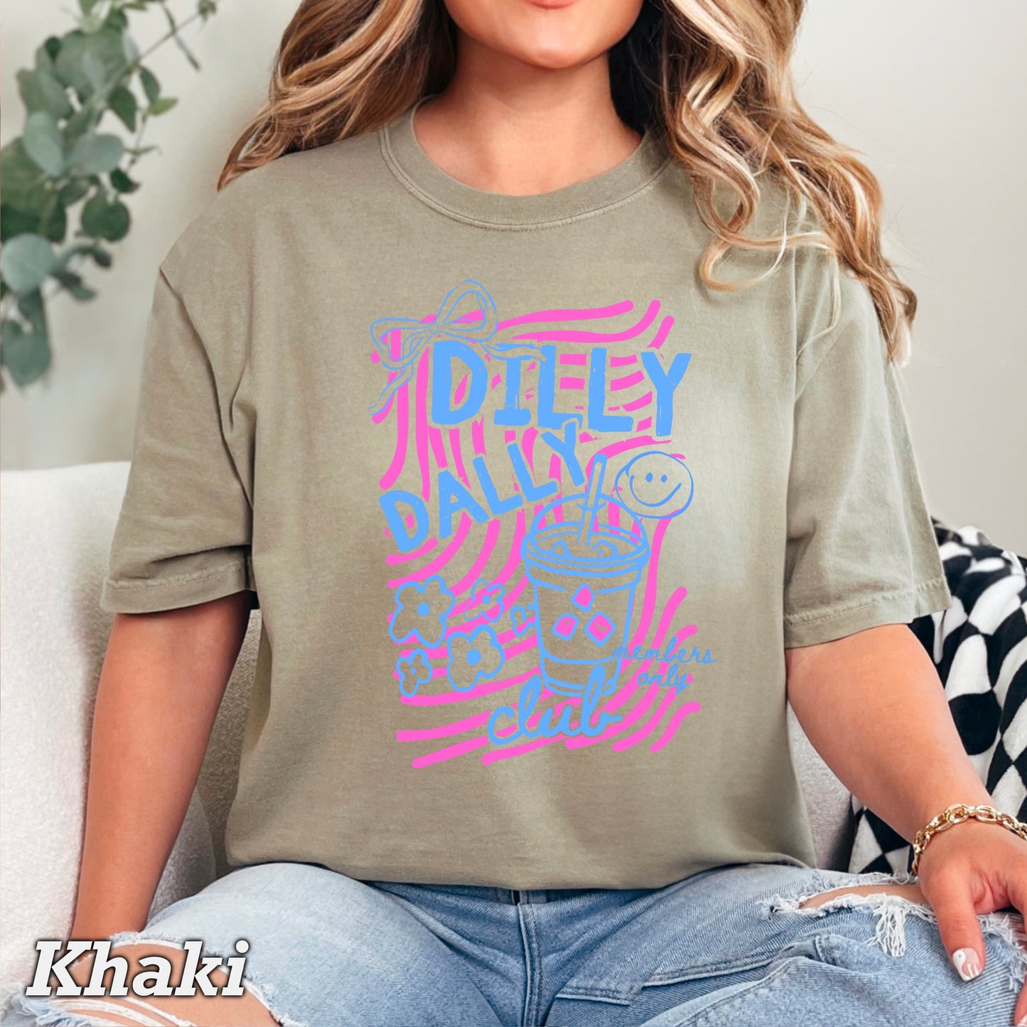 Dilly Dally Club Comfort Color Graphic Tee