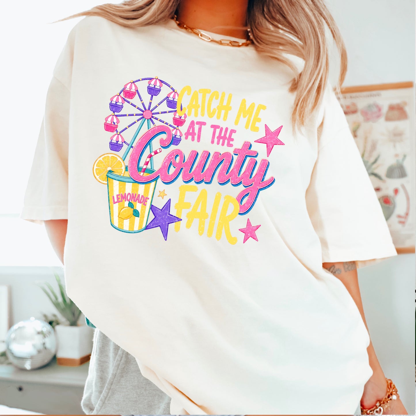 Catch Me At The County Fair Comfort Color Graphic Tee