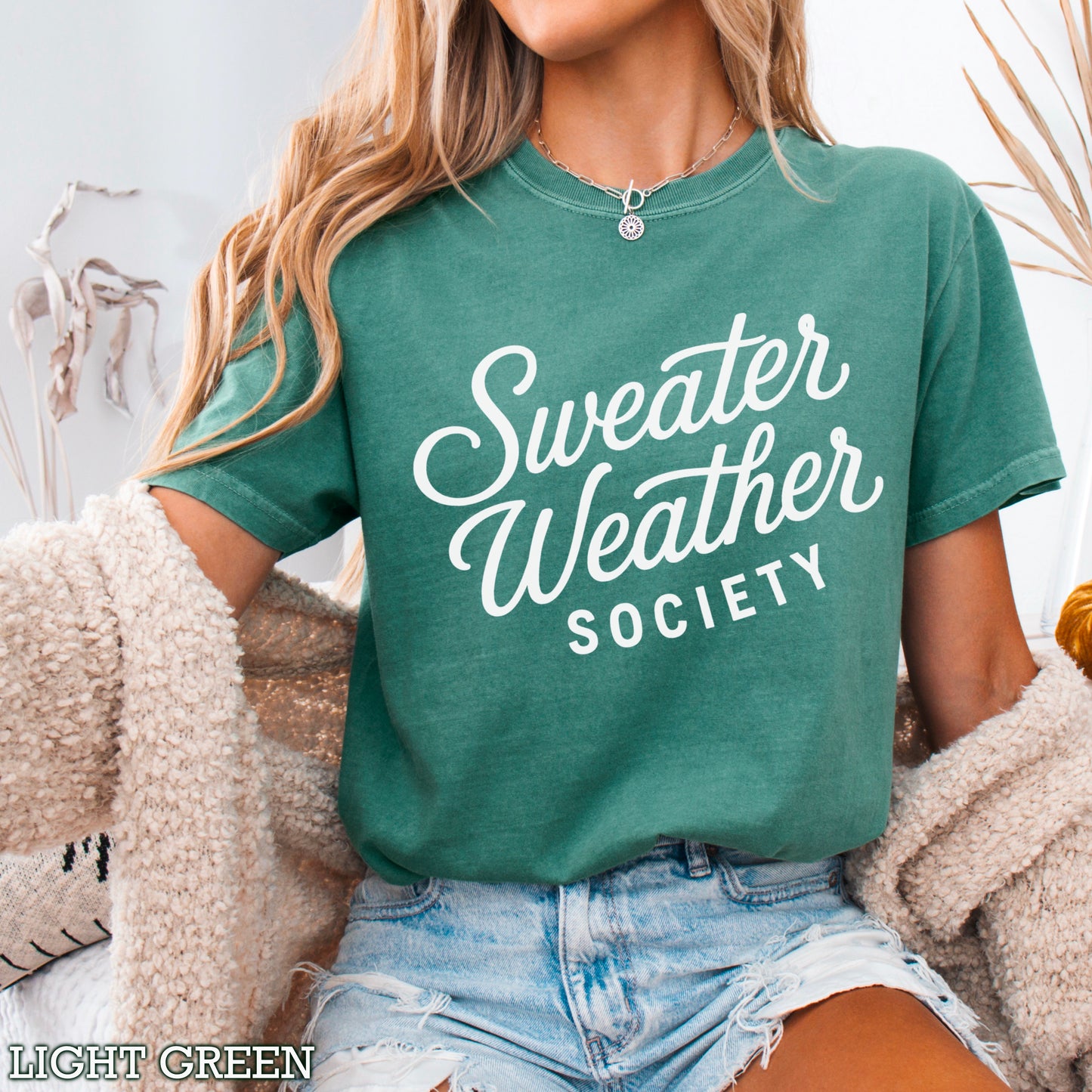 Sweater Weather Society Comfort Color Graphic Tee