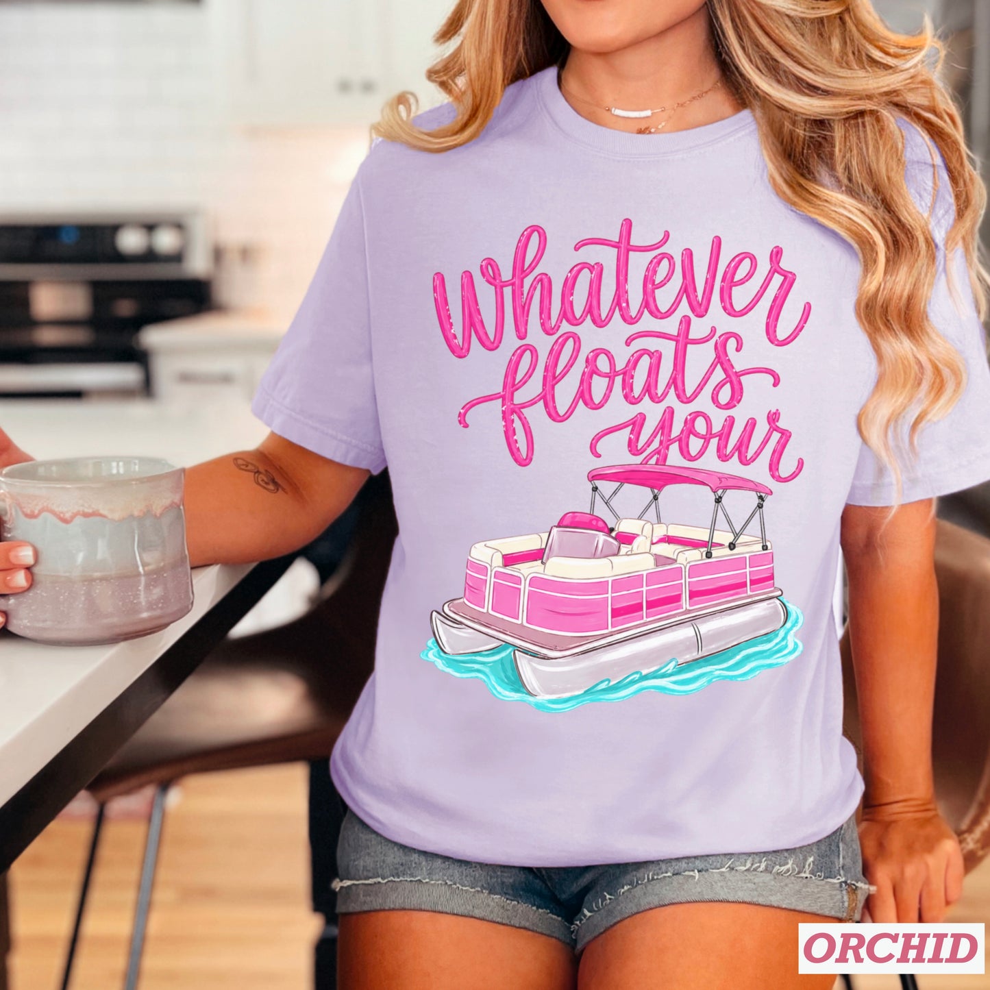 Whatever Floats Your Boat Comfort Color Graphic Tee