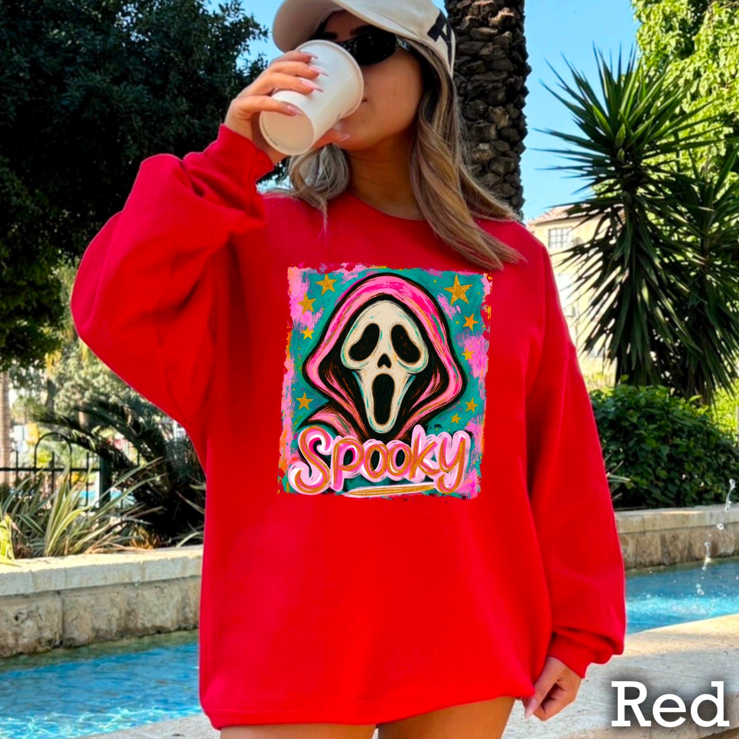 Spooky Floral Crewneck Sweatshirt