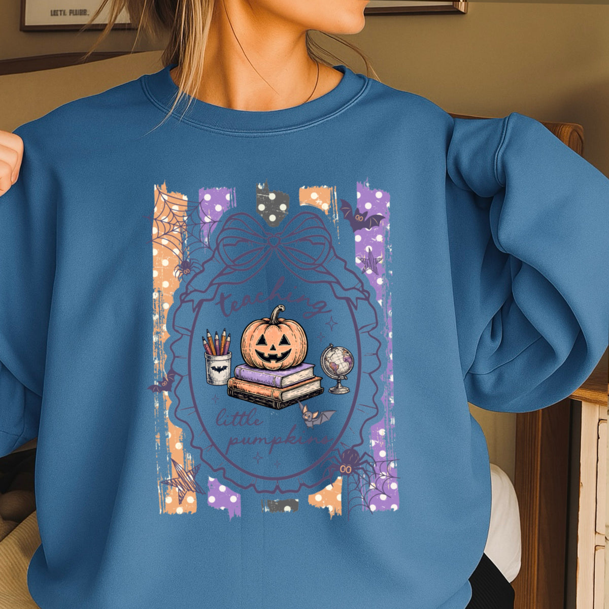 Teaching Little Pumpkins Halloween Sweatshirt