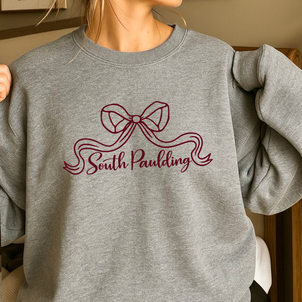 Spartans Coquette Bow Crewneck Sweatshirt