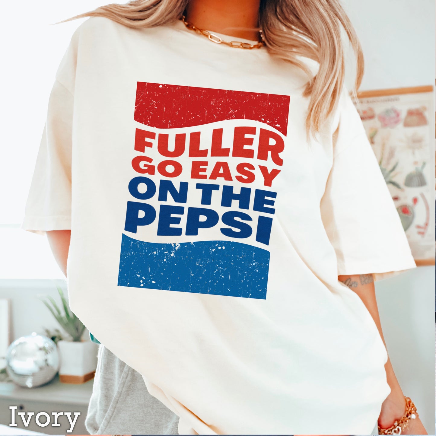 Fuller Go Easy On The Pepsi Comfort Color Graphic Tee