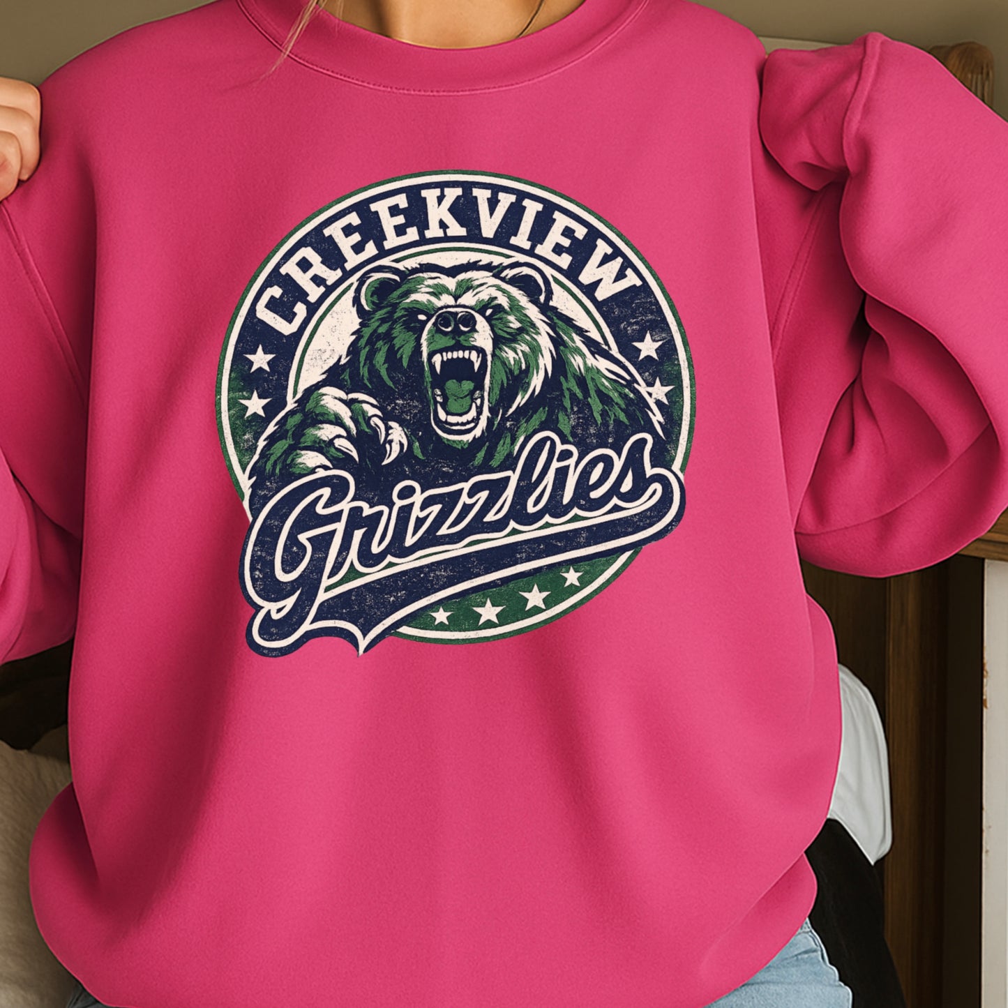 Creekview Grizzlies Crewneck Sweatshirt