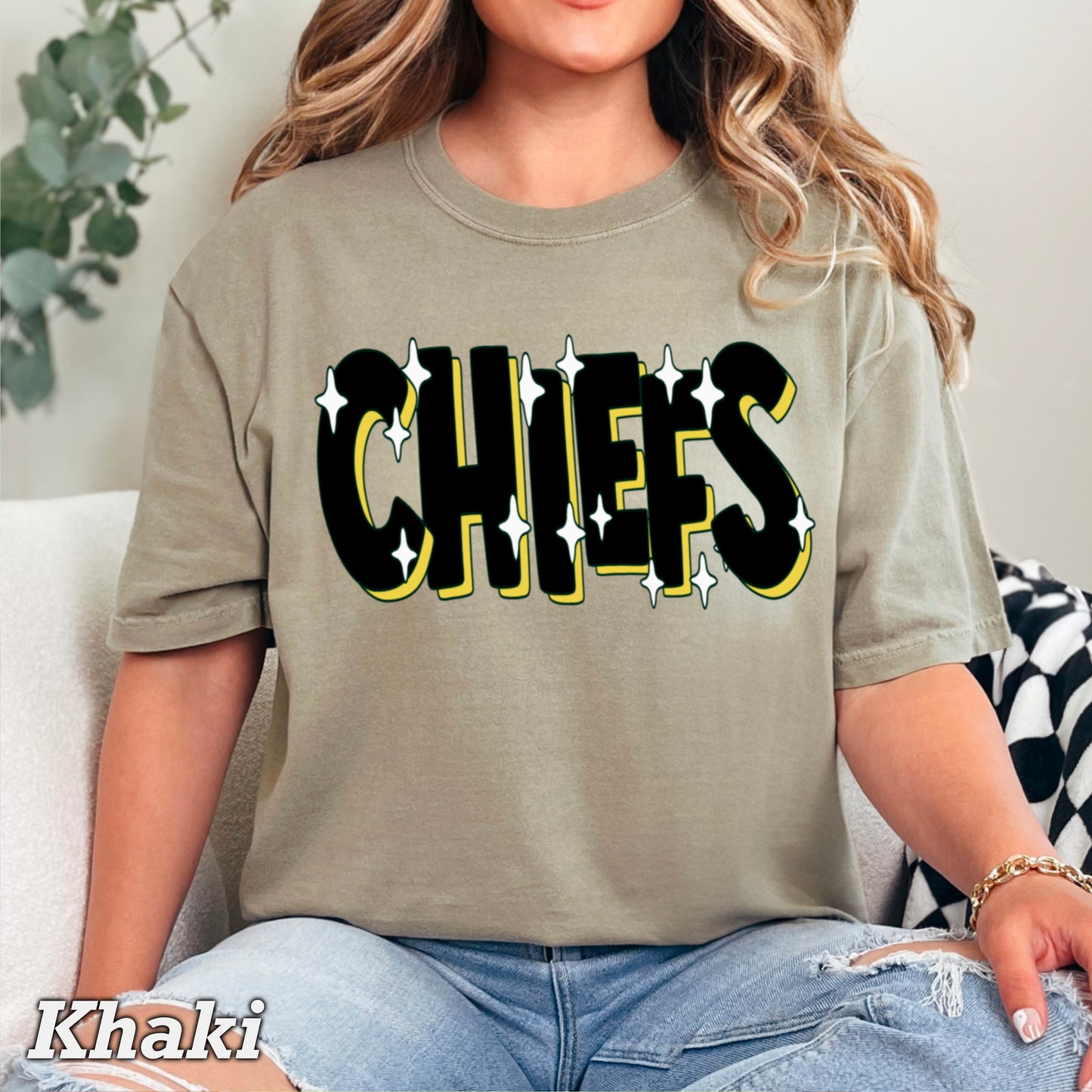 Chiefs  Comfort Color Graphic Tee