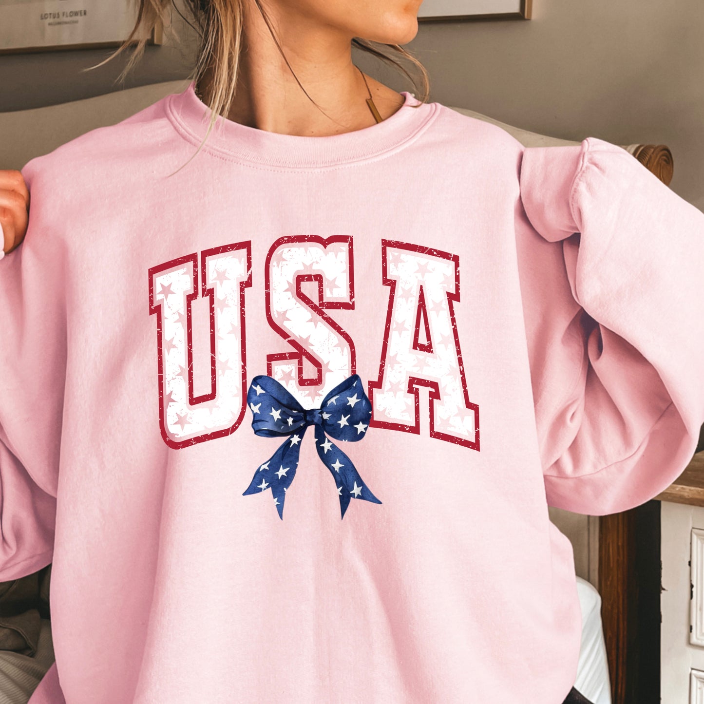 USA Patriotic Crewneck Sweatshirt