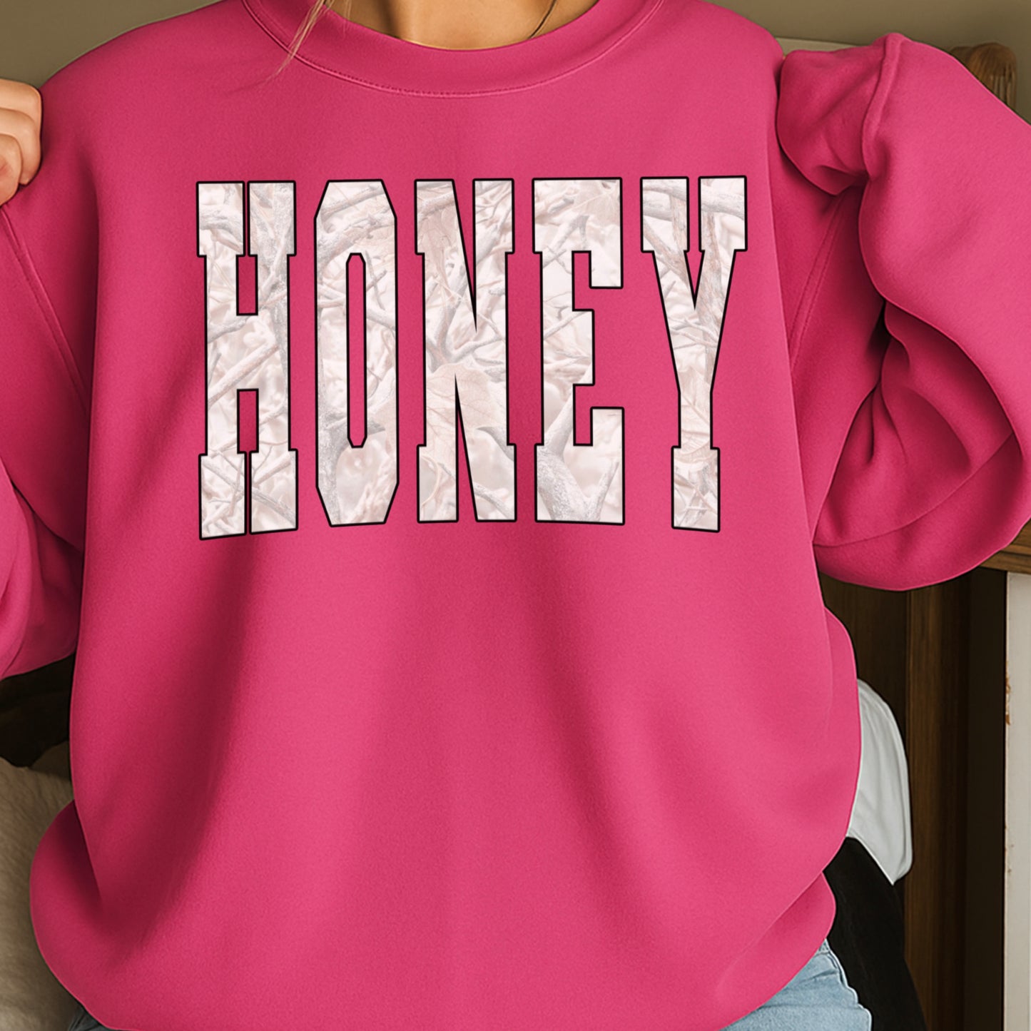 Honey Camo Crewneck Sweatshirt