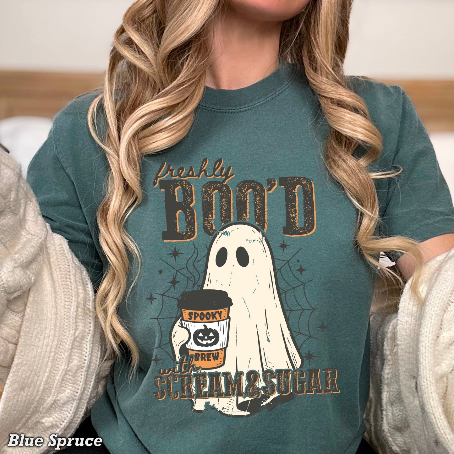 Freshly Boo’d Halloween Comfort Color Graphic Tee