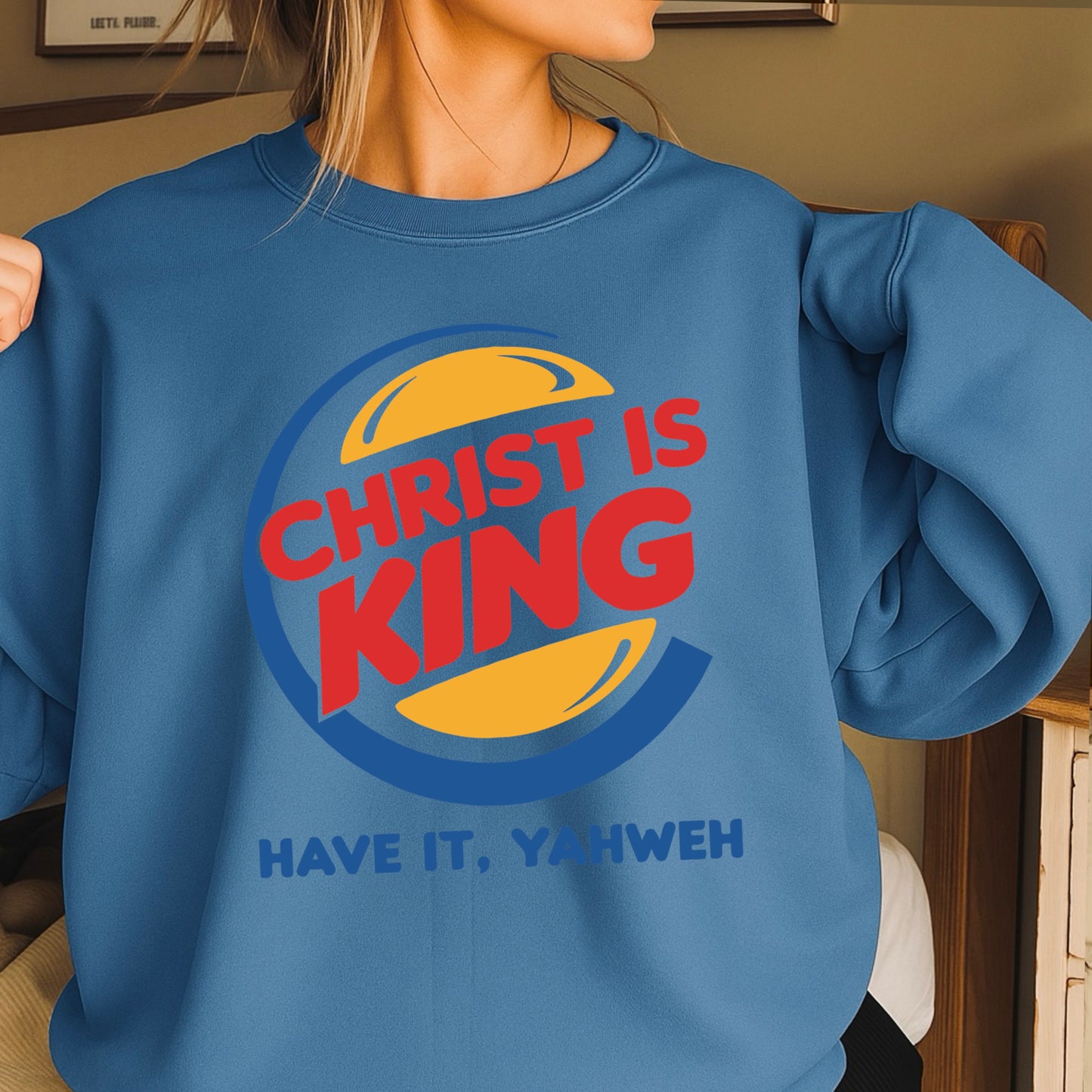 Christ Is King Christian Crewneck Sweatshirt
