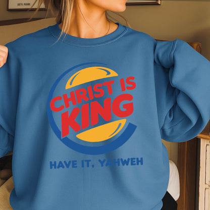 Christ Is King Christian Crewneck Sweatshirt