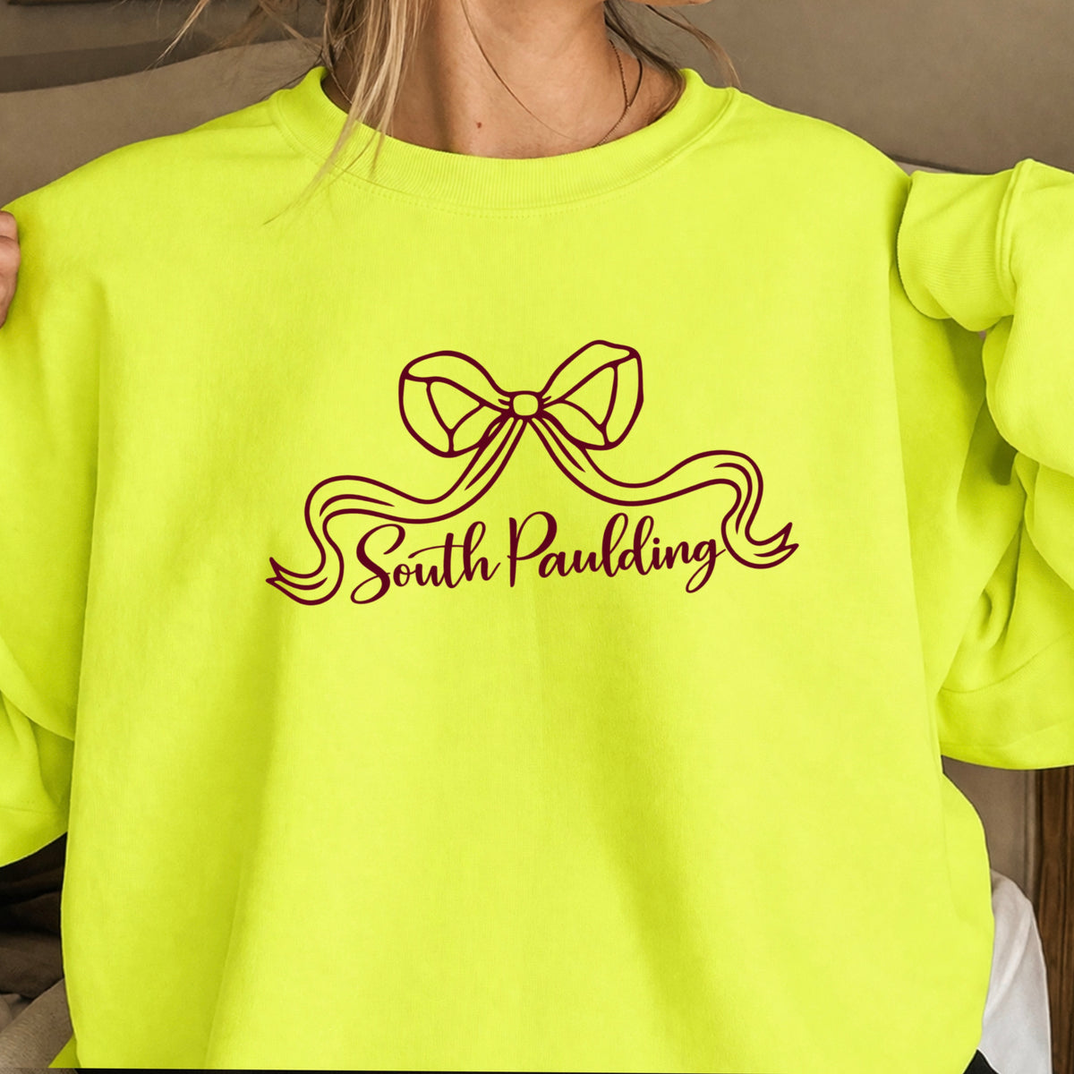 Spartans Coquette Bow Crewneck Sweatshirt