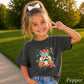 Preppy Nutcracker Christmas Youth Comfort Color T-Shirt