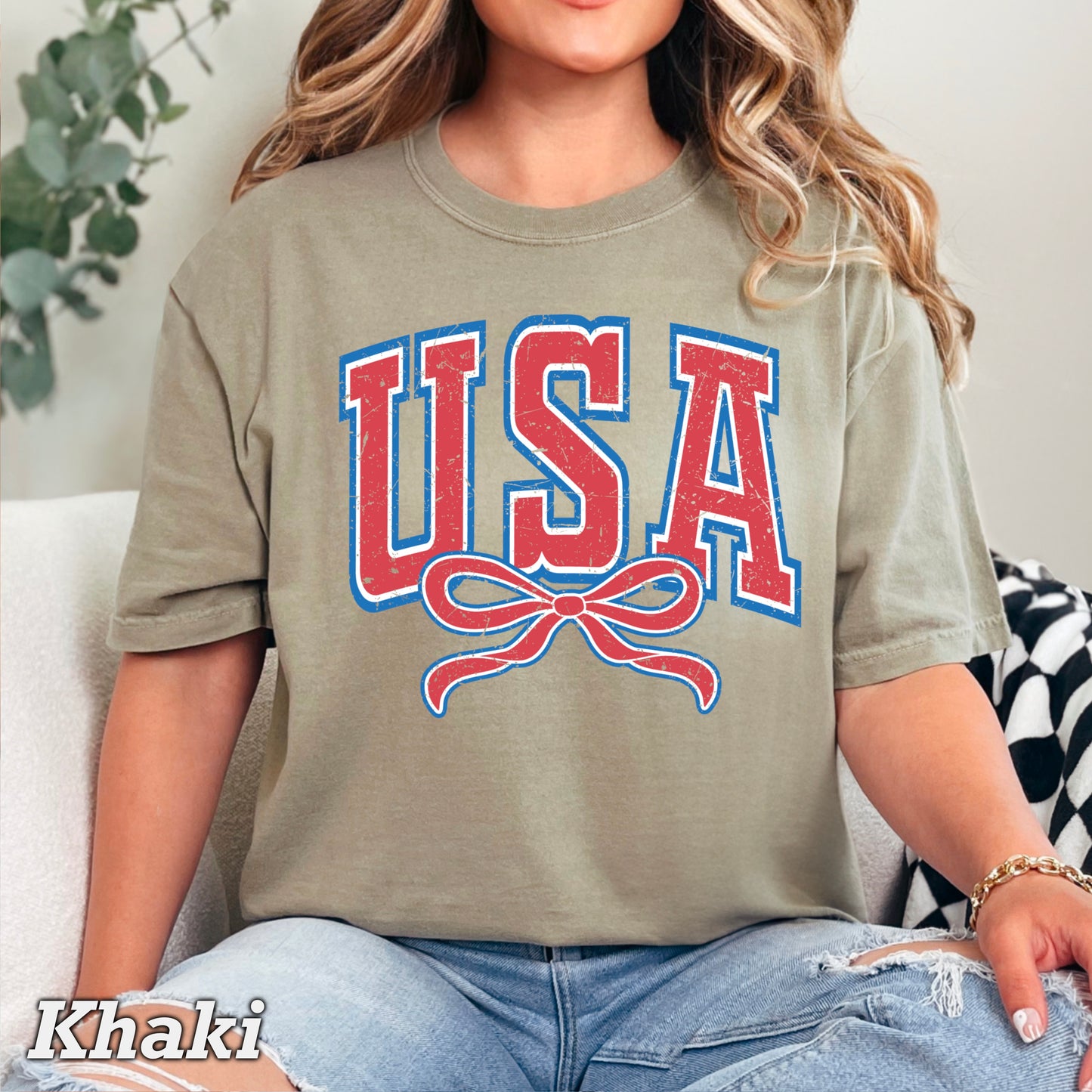 USA Coquette Comfort Color Graphic Tee