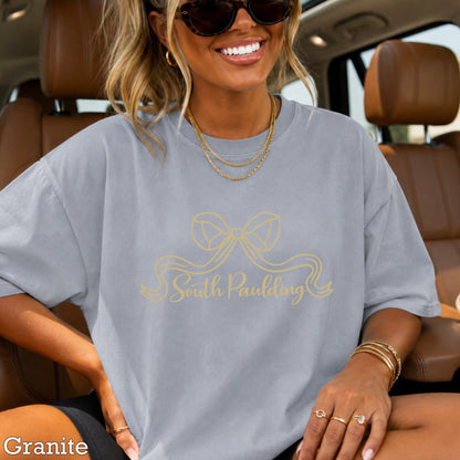 Spartans Coquette Bow Comfort Color Graphic Tee