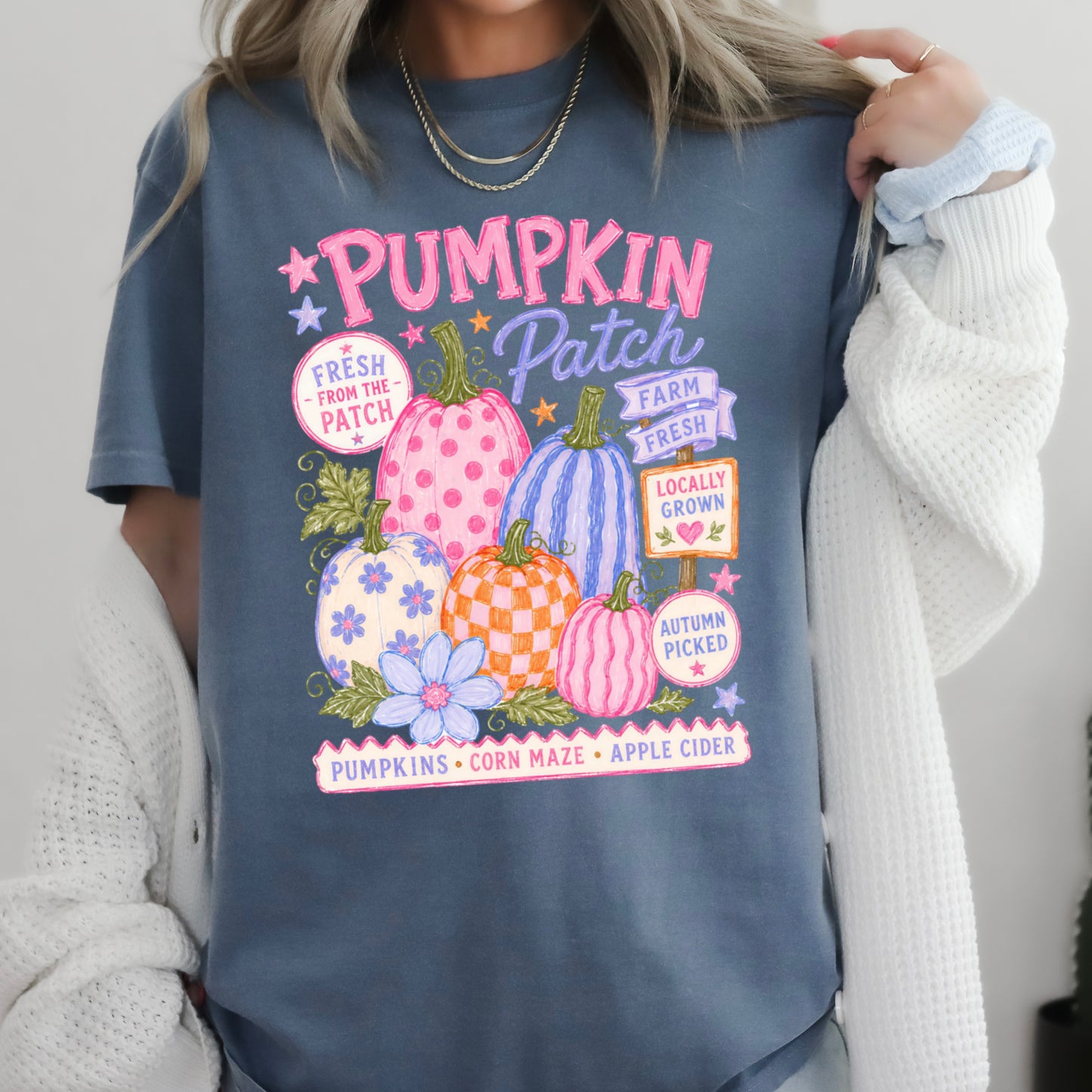 Pumpkin Patch Comfort Color Graphic Tee