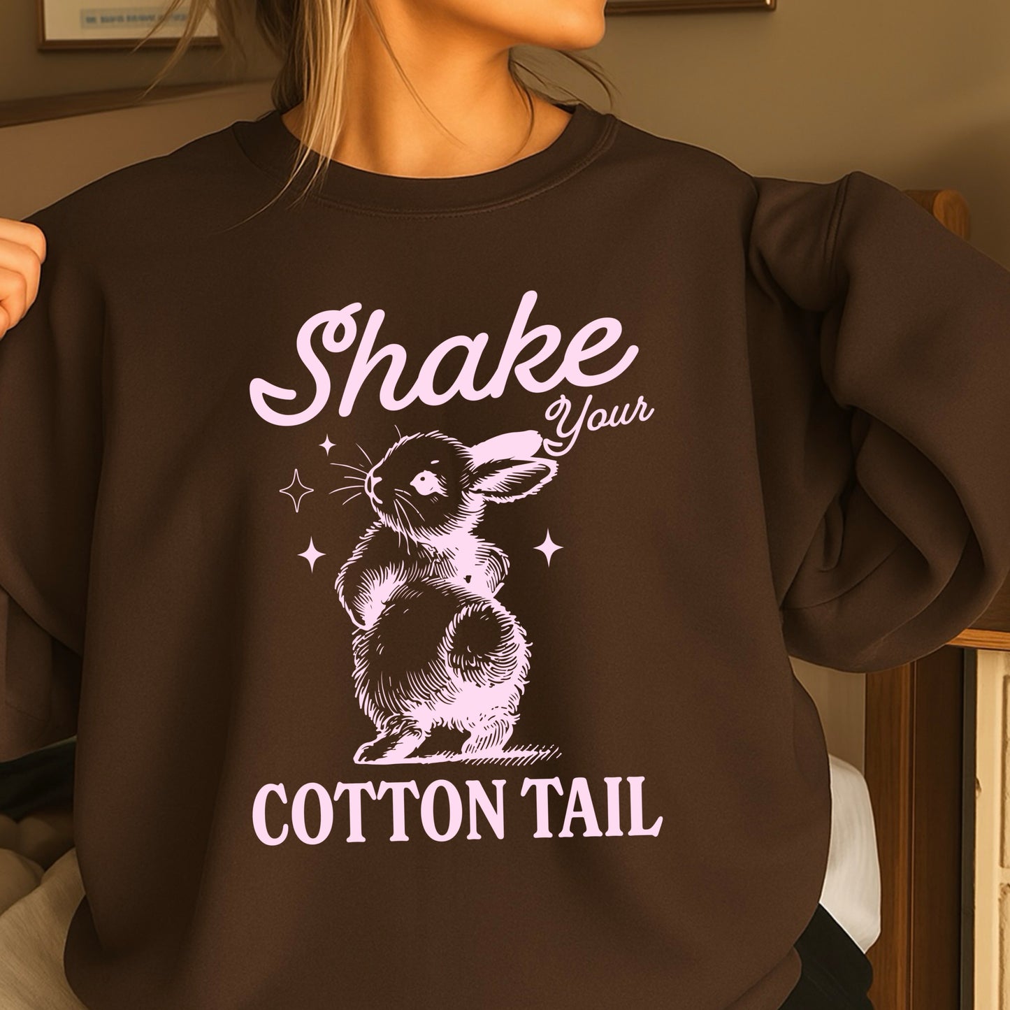 Shake Your Cotton Tail Easter Crewneck Sweatshirt