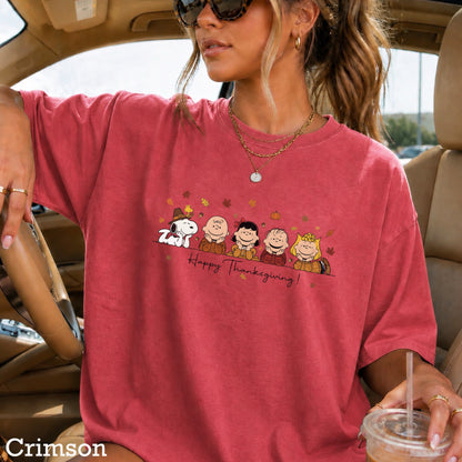 Happy Thanksgiving Comfort Color Graphic Tee